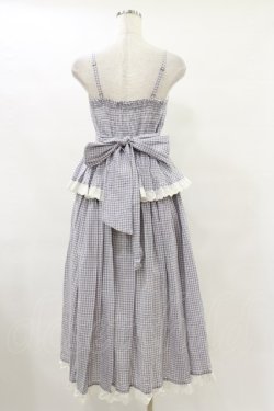 画像2: Fi.n.t / ギンガムチェックティアードキャミワンピース Free L/GY×WH H-25-07-11-081-CA-OP-NS-ZH