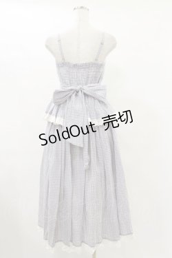 画像2: Fi.n.t / ギンガムチェックティアードキャミワンピース Free L/GY×WH H-25-07-11-081-CA-OP-NS-ZH