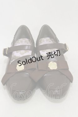 画像1: m petit by misako / NINA'Sコラボパンプス L ブラウン H-25-07-11-018-LO-SH-NS-ZH