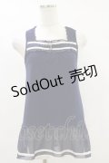 axes femme / チャーム付きタンクトップ M ネイビー H-25-07-11-020-AX-TO-YZ-ZH