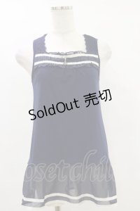 axes femme / チャーム付きタンクトップ M ネイビー H-25-07-11-020-AX-TO-YZ-ZH
