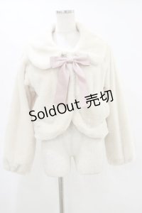 m petit by misako / サンリオキャラクターズコラボ マイメロディ ファーショートジャケット L オフ H-25-07-11-022-LO-JA-NS-ZT-C063