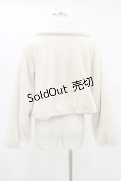 画像2: m petit by misako / サンリオキャラクターズコラボ マイメロディ ファーショートジャケット L オフ H-25-07-11-022-LO-JA-NS-ZT-C063