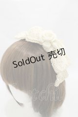 Victorian maiden / レースリボンローズカチューシャ  生成り H-25-07-11-004-CL-AC-NS-ZH