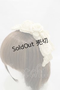 Victorian maiden / レースリボンローズカチューシャ  生成り H-25-07-11-004-CL-AC-NS-ZH