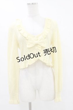 画像1: metamorphose / ハートすかしあみボレロ Free イエロー H-25-07-11-026-ME-TO-NS-ZH