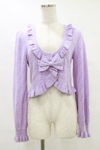 metamorphose / ハートすかしあみボレロ Free ラベンダー H-25-07-11-027-ME-TO-NS-ZH