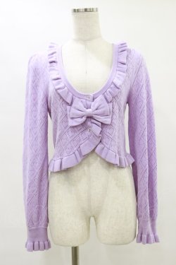 画像1: metamorphose / ハートすかしあみボレロ Free ラベンダー H-25-07-11-027-ME-TO-NS-ZH