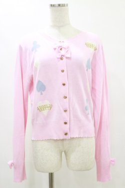 画像1: Angelic Pretty / Upside Down Story アリス カーディガン L ピンク H-25-07-11-030-AP-TO-NS-ZH