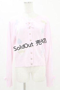 画像1: Angelic Pretty / Upside Down Story アリス カーディガン L ピンク H-25-07-11-030-AP-TO-NS-ZH