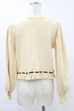 画像2: axes femme kawaii / Rosy Bearニットカーデ M 生成り H-25-07-11-031-AX-TO-NS-ZH