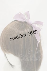 Innocent World / トーションレースとパールのカチューシャ  ラベンダー H-25-07-11-006-IW-AC-NS-ZH