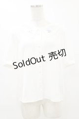 Fi.n.t / リトルローズ刺繍カットワーク衿ブラウス Free WHITE×BL H-25-07-11-036-CA-BL-NS-ZH
