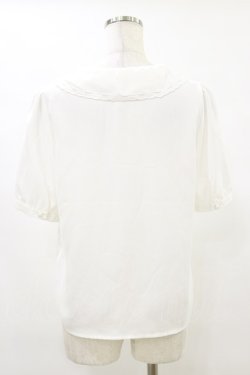 画像2: Fi.n.t / リトルローズ刺繍カットワーク衿ブラウス Free WHITE×BL H-25-07-11-036-CA-BL-NS-ZH
