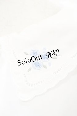 画像3: Fi.n.t / リトルローズ刺繍カットワーク衿ブラウス Free WHITE×BL H-25-07-11-036-CA-BL-NS-ZH