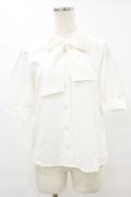 Fi.n.t / フラワージャガードボウタイブラウス Free OFF WHITE H-25-07-11-037-CA-BL-NS-ZH