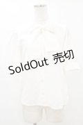 Fi.n.t / フラワージャガードボウタイブラウス Free OFF WHITE H-25-07-11-037-CA-BL-NS-ZH