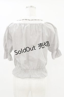 画像2: Fi.n.t / はしごリボン使いプルオーバーブラウス Free GRAY×WH H-25-07-11-038-CA-BL-NS-ZH