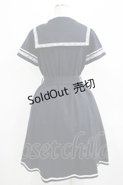画像3: axes femme POETIQUE / ダブル釦セーラーワンピース M ネイビー H-25-07-12-025-AX-OP-NS-ZH