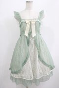 axes femme kawaii / レーシージャンパースカート M グリーン H-25-07-12-026-AX-OP-NS-ZH