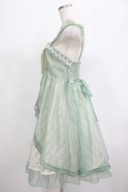 画像2: axes femme kawaii / レーシージャンパースカート M グリーン H-25-07-12-026-AX-OP-NS-ZH