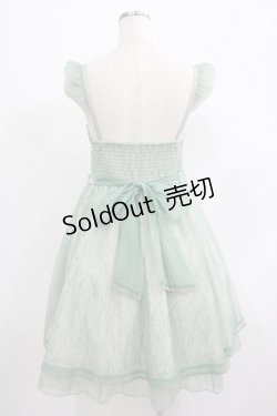画像3: axes femme kawaii / レーシージャンパースカート M グリーン H-25-07-12-026-AX-OP-NS-ZH