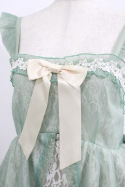 画像4: axes femme kawaii / レーシージャンパースカート M グリーン H-25-07-12-026-AX-OP-NS-ZH