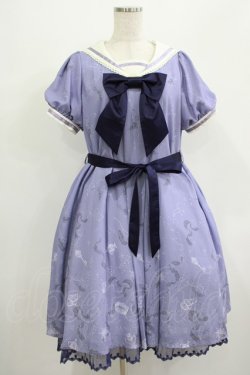 画像1: axes femme kawaii / 星座柄セーラーワンピース M ブルー H-25-07-12-027-AX-OP-NS-ZH