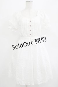 axes femme POETIQUE / 【柴田あやなさんコラボ】コットンレースワンピース M オフ H-25-07-12-028-AX-OP-NS-ZH