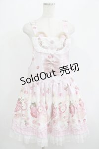 To Alice / StrawberryAnimalサロペットスカート M ピンク H-25-07-12-029-LO-OP-NS-ZH