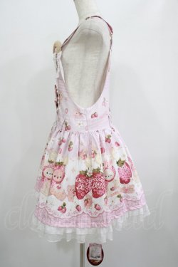 画像2: To Alice / StrawberryAnimalサロペットスカート M ピンク H-25-07-12-029-LO-OP-NS-ZH