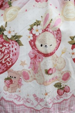 画像4: To Alice / StrawberryAnimalサロペットスカート M ピンク H-25-07-12-029-LO-OP-NS-ZH