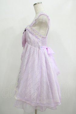 画像2: axes femme kawaii / レーシージャンパースカート M ラベンダー H-25-07-12-030-AX-OP-NS-ZH