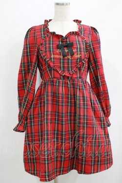 画像1: Ank Rouge / ハートメッセージワンピース M レッド H-25-07-12-031-CA-OP-NS-ZH