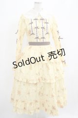 Innocent World / 金木犀ドレス L イエロー×生成/Yellow×Beige H-25-07-12-004-IW-OP-NS-ZH