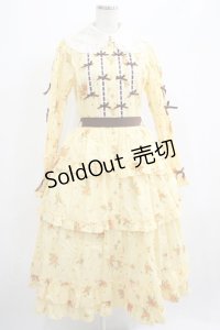 Innocent World / 金木犀ドレス L イエロー×生成/Yellow×Beige H-25-07-12-004-IW-OP-NS-ZH