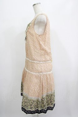 画像2: Cherir la femme / オリプリワンピース M ベージュ H-25-07-12-033-LO-OP-NS-ZH