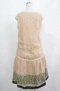画像3: Cherir la femme / オリプリワンピース M ベージュ H-25-07-12-033-LO-OP-NS-ZH