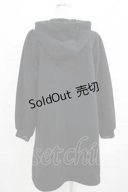 画像3: axes femme POETIQUE / レースアップパーカーワンピース M ブラック H-25-07-12-035-AX-OP-NS-ZH