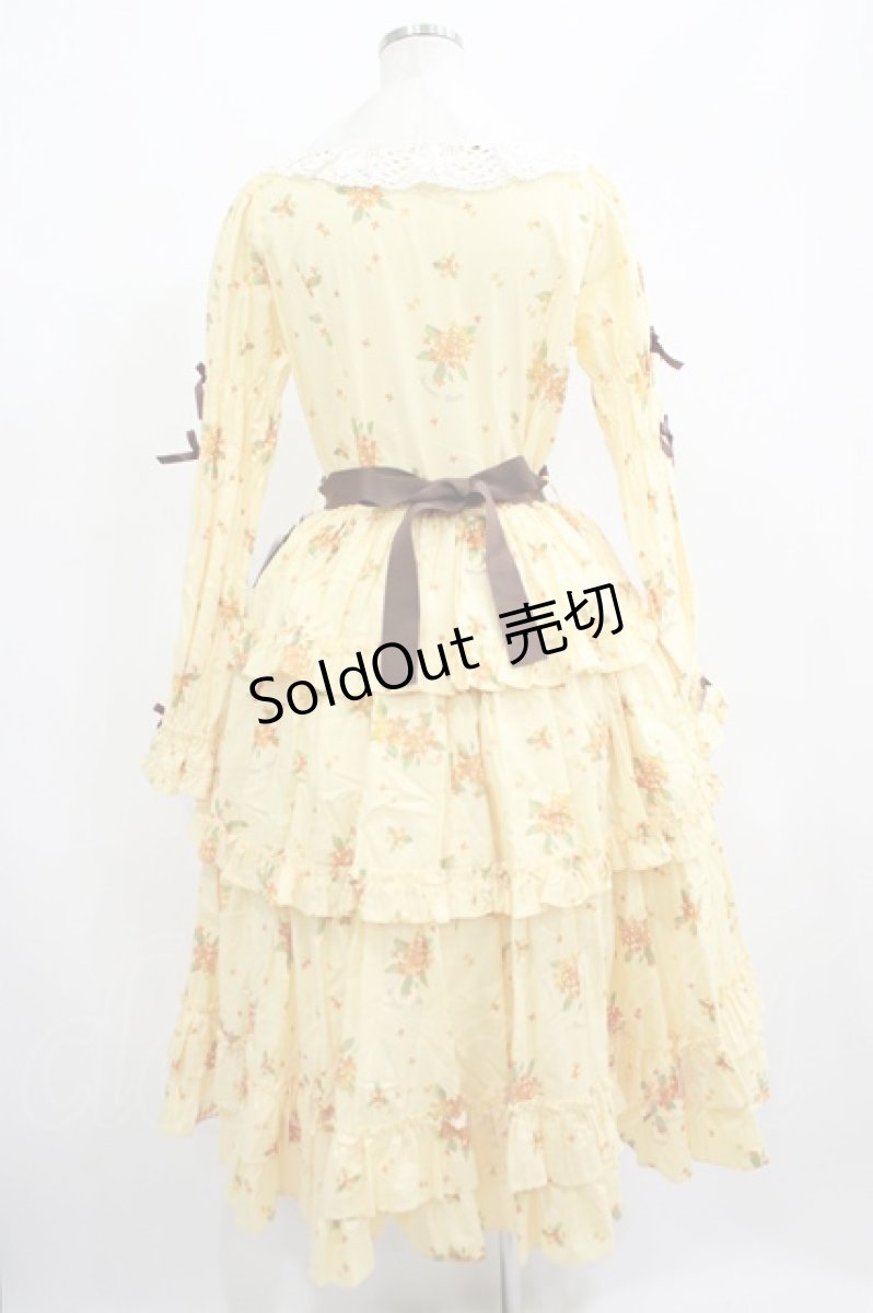画像3: Innocent World / 金木犀ドレス L イエロー×生成/Yellow×Beige H-25-07-12-004-IW-OP-NS-ZH (3)
