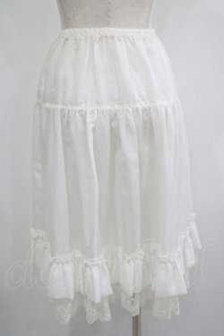 画像3: Innocent World / シフォンとレースのペチコート M オフ H-25-07-12-036-IW-SK-NS-ZH