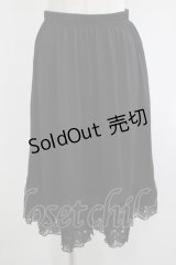 axes femme / レース重ねペチスカート M ブラック H-25-07-12-037-AX-SK-NS-ZH