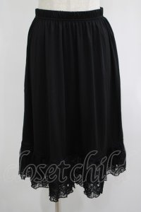 axes femme / レース重ねペチスカート M ブラック H-25-07-12-037-AX-SK-NS-ZH