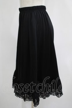 画像2: axes femme / レース重ねペチスカート M ブラック H-25-07-12-037-AX-SK-NS-ZH