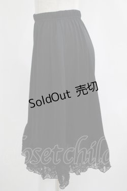画像2: axes femme / レース重ねペチスカート M ブラック H-25-07-12-037-AX-SK-NS-ZH