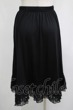 画像3: axes femme / レース重ねペチスカート M ブラック H-25-07-12-037-AX-SK-NS-ZH