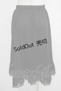画像3: axes femme / レース重ねペチスカート M ブラック H-25-07-12-037-AX-SK-NS-ZH