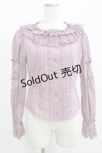Innocent World / トーションレースラウンドネックブラウス M アンティークローズ H-25-07-12-041-IW-BL-NS-ZH
