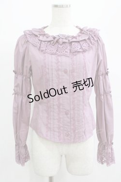 画像1: Innocent World / トーションレースラウンドネックブラウス M アンティークローズ H-25-07-12-041-IW-BL-NS-ZH