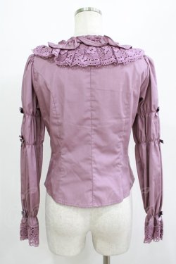 画像3: Innocent World / トーションレースラウンドネックブラウス M アンティークローズ H-25-07-12-041-IW-BL-NS-ZH